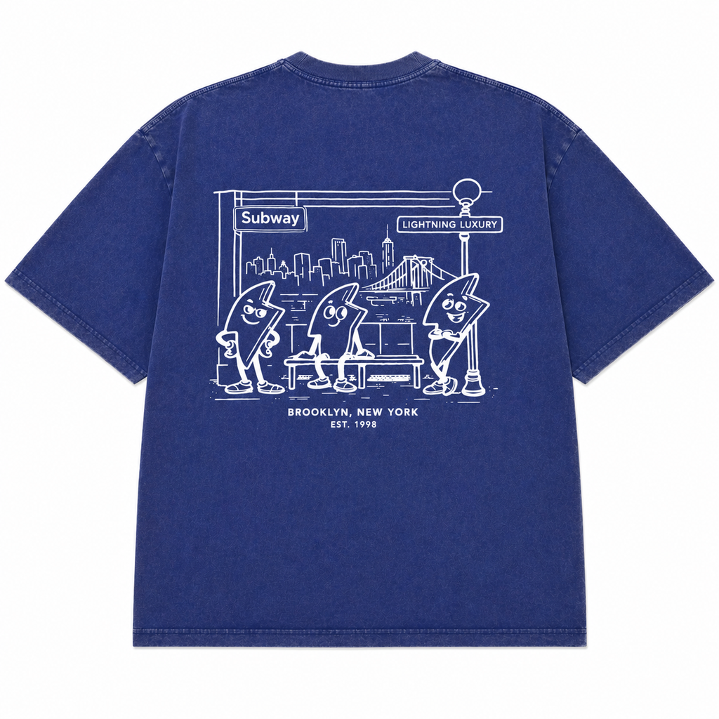 Oversized T shirt - Blue