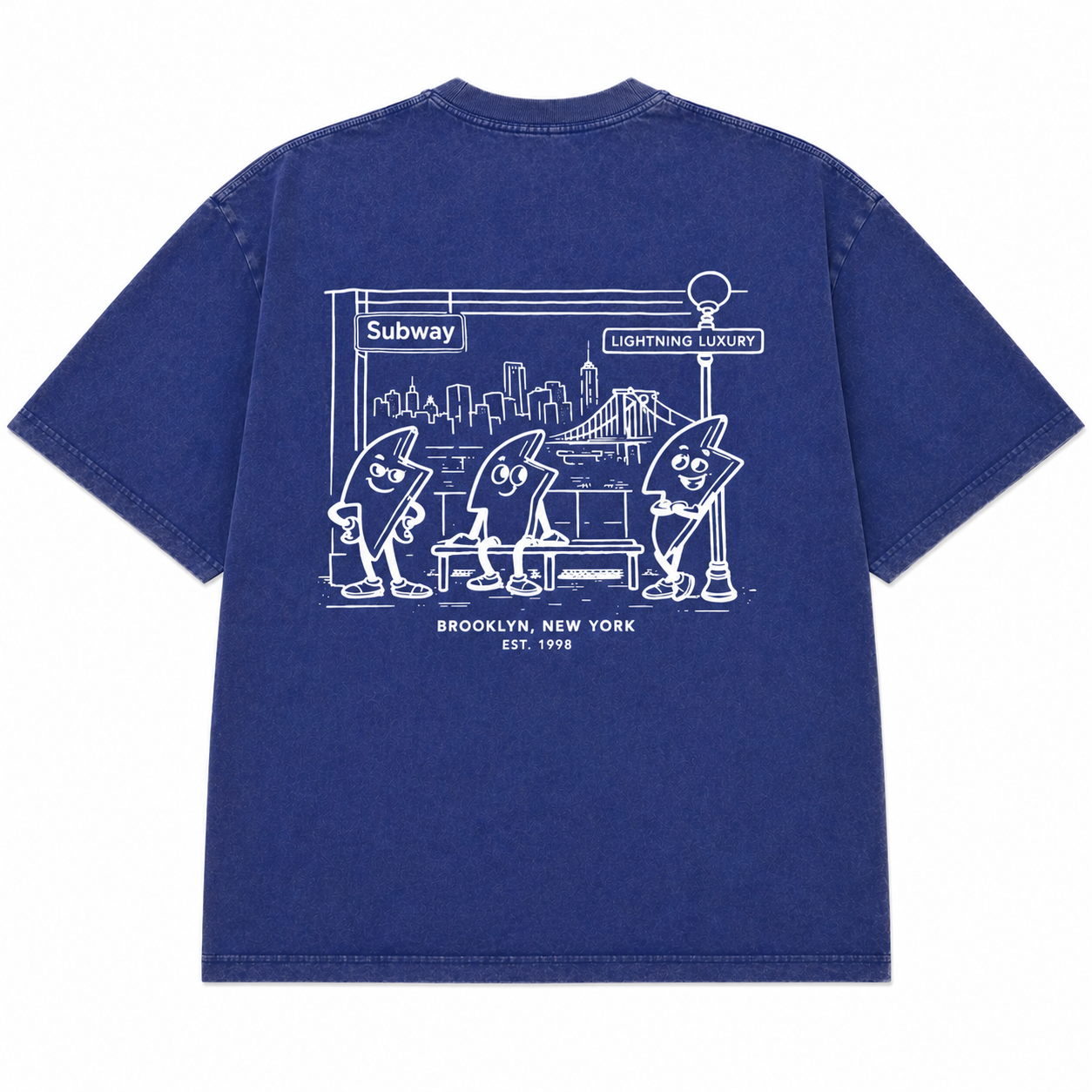 Oversized T shirt - Blue