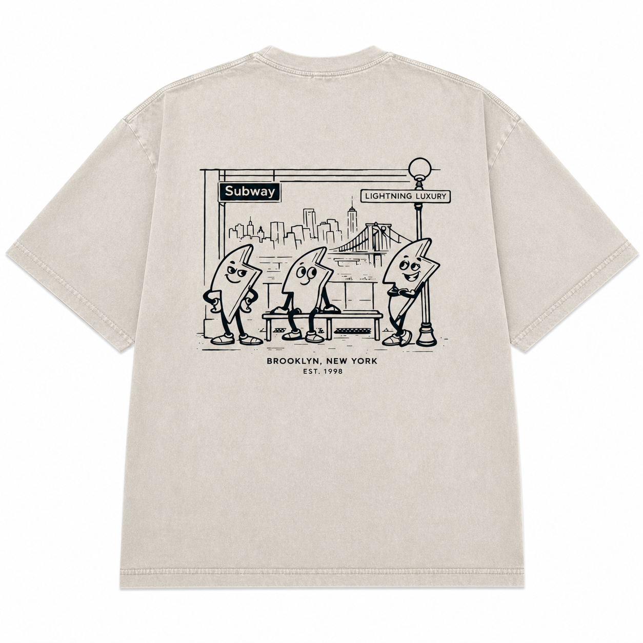 Oversized T shirt - Beigh